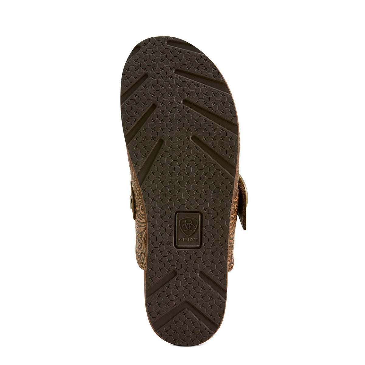 Country Embossed Floral Leather Mule Clogs