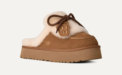 Disquette Heritage Platform Slippers – Chestnut Brown