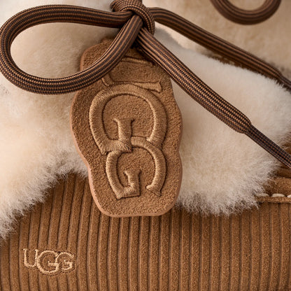 Disquette Heritage Platform Slippers – Chestnut Brown