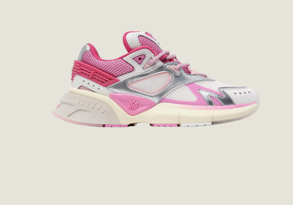 MA Runner Fuchsia Pink / White / Silver Low Top Sneakers