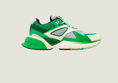 MA Runner Low Top Sneakers Green / White / Cream