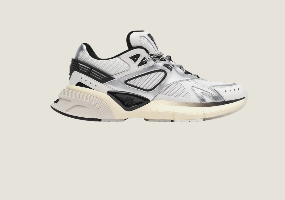 MA Runner Black / White / Silver Low Top Sneakers