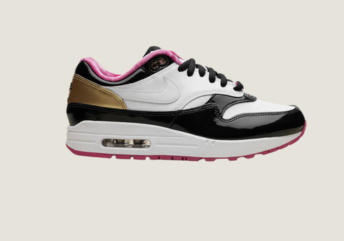 Air Max 1 "Grand Piano" White / Black / Metallic Gold / Pink
