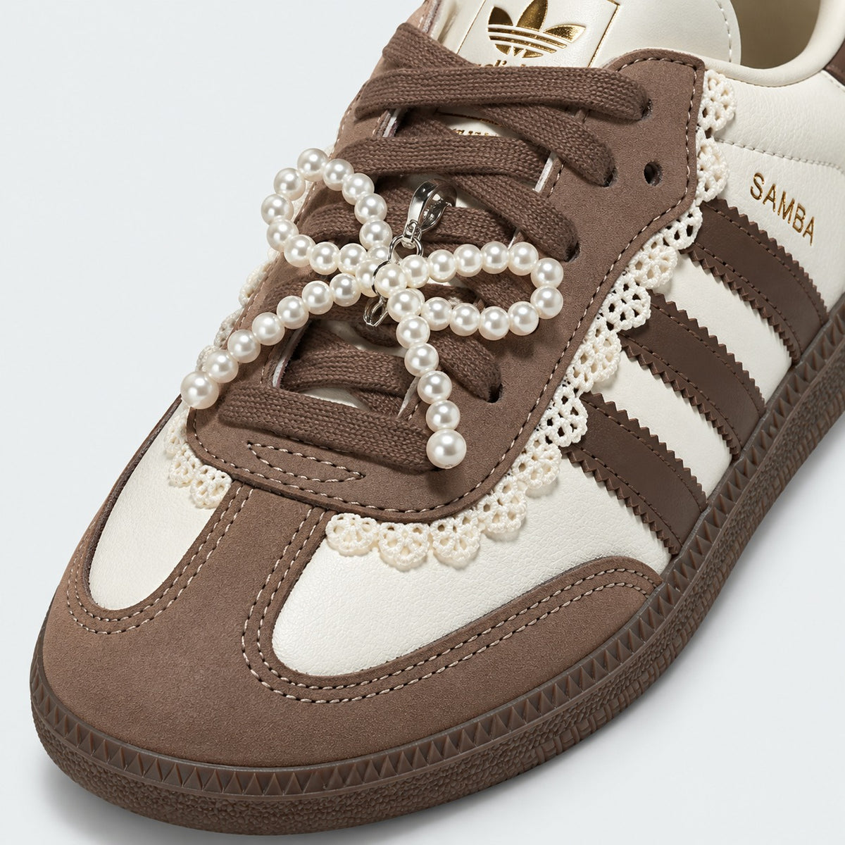 Samba Pearls and Lace – Brown & Cream