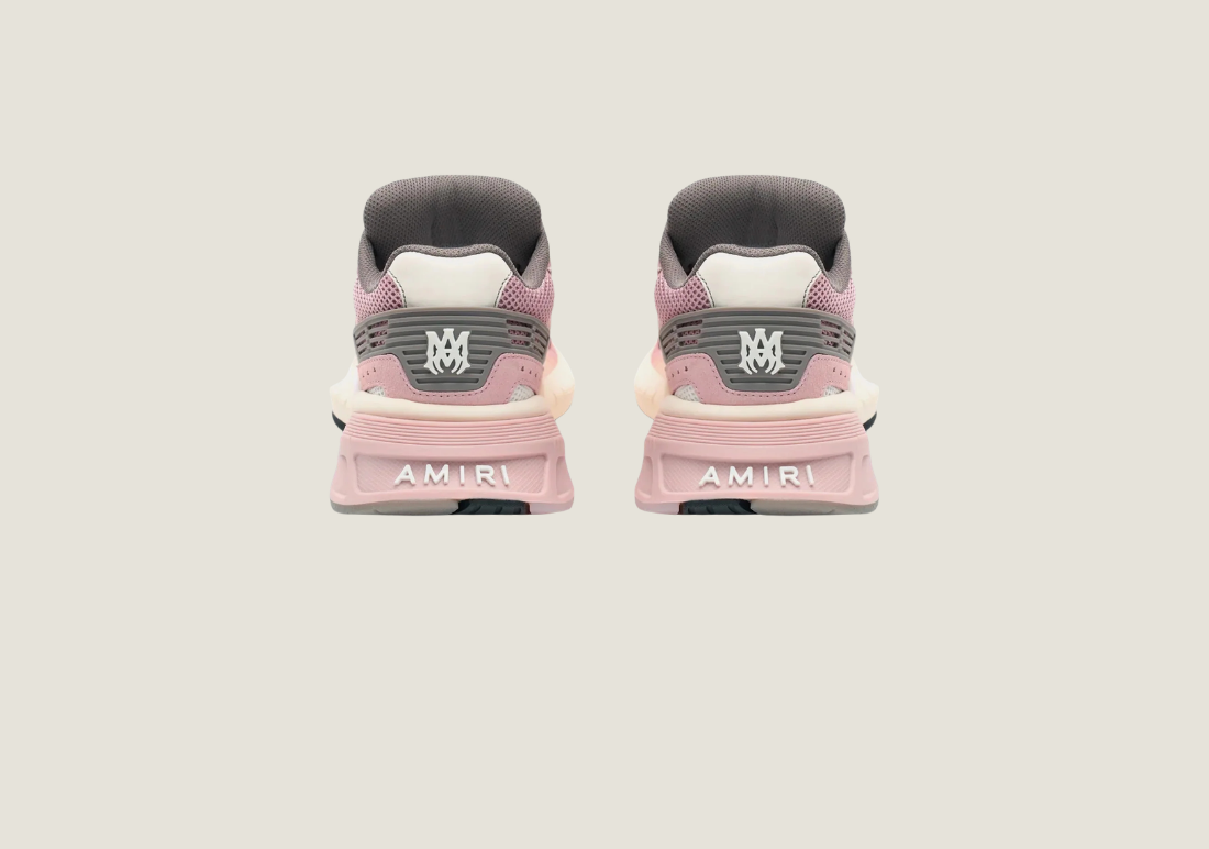 MA Runner Pink Low Top Sneakers Pink White Cream