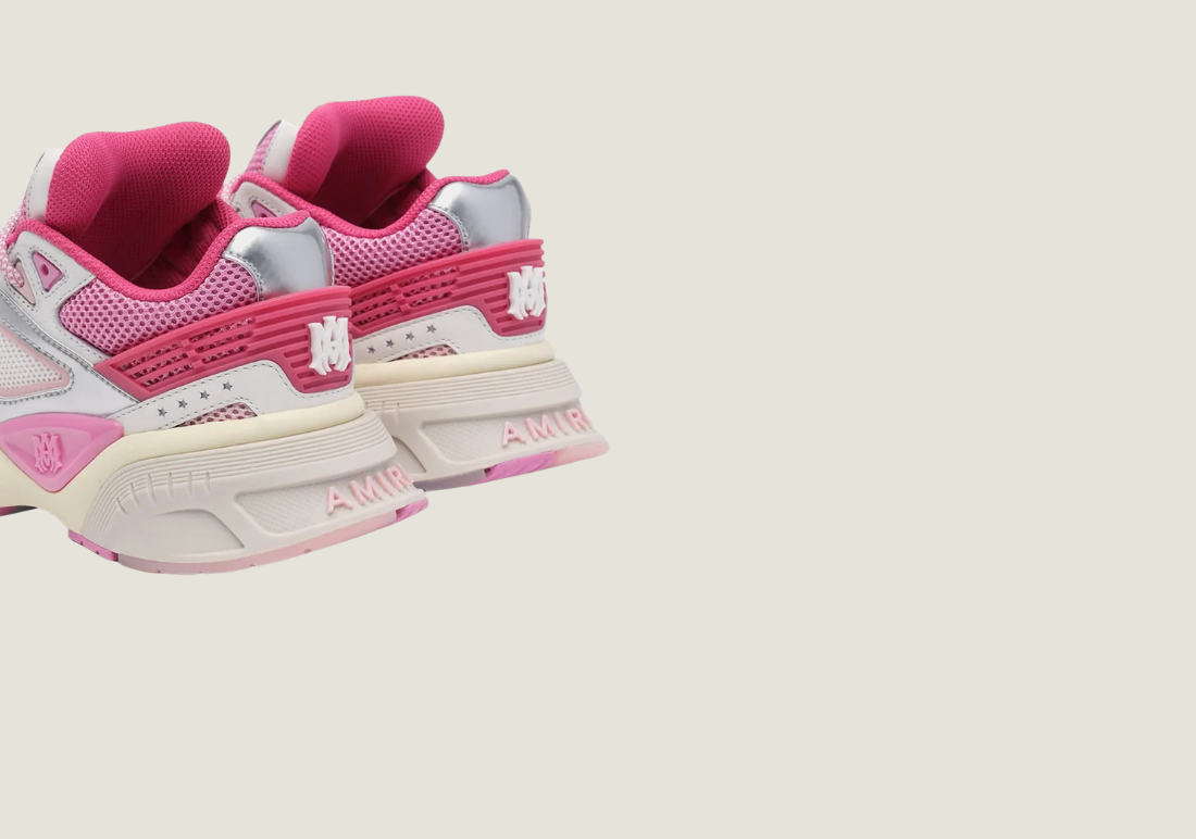 MA Runner Fuchsia Pink / White / Silver Low Top Sneakers