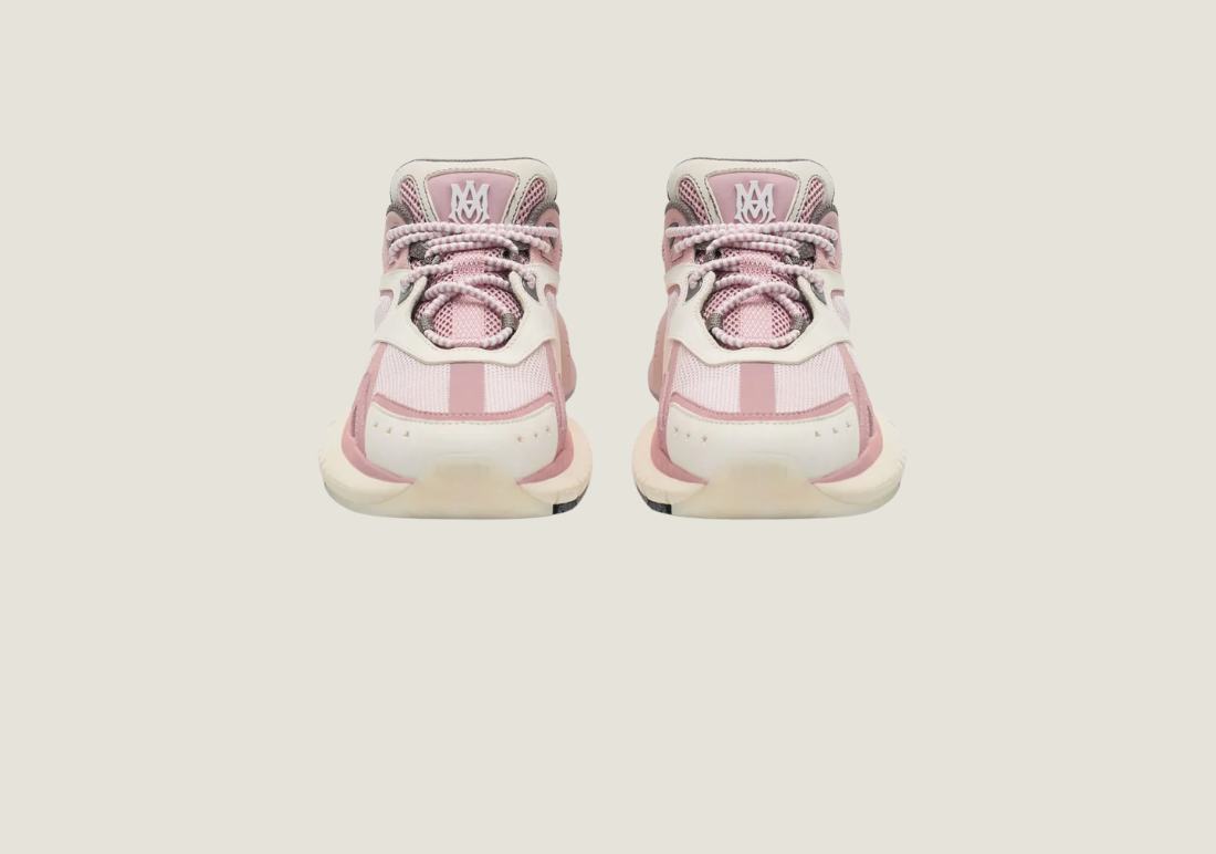 MA Runner Pink Low Top Sneakers Pink White Cream