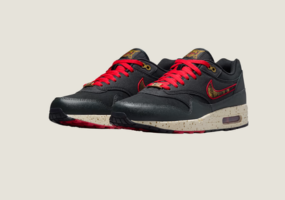 Air Max 1 "Pirates" Black/Coconut Milk/Gym Red