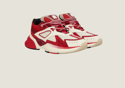 MA Runner Low Top Sneakers Red / White / Cream