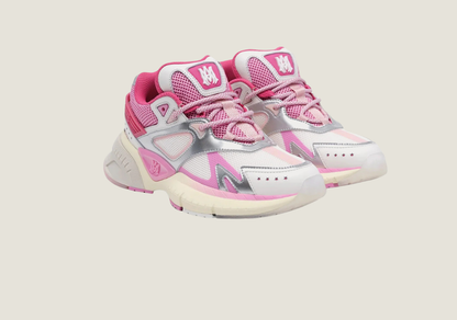 MA Runner Fuchsia Pink / White / Silver Low Top Sneakers