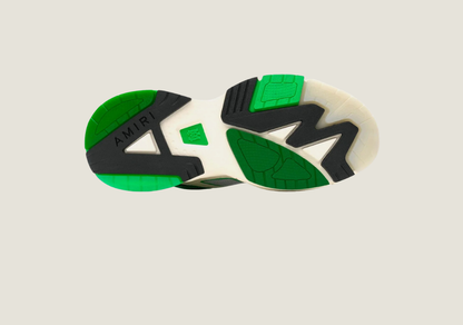MA Runner Low Top Sneakers Green / White / Cream