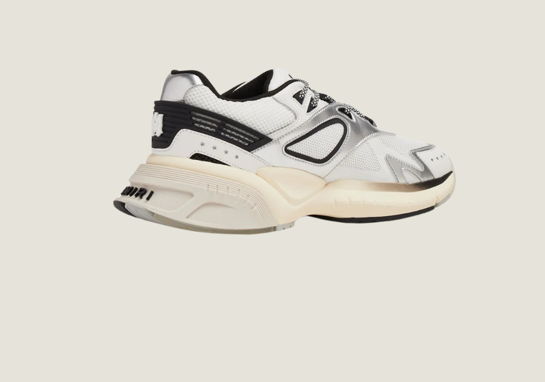 MA Runner Black / White / Silver Low Top Sneakers
