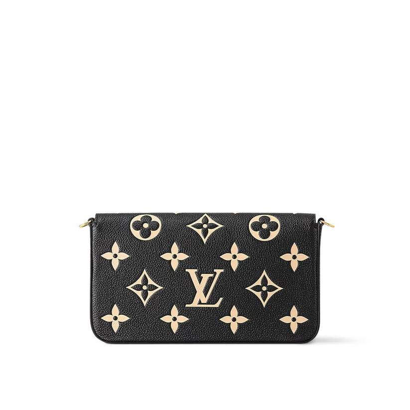 Felicie Pouch Black Beige