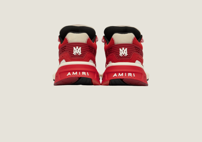 MA Runner Low Top Sneakers Red / White / Cream