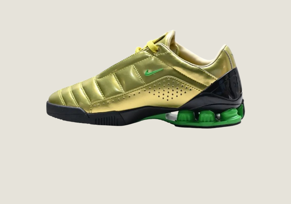 Total 90 Shox Secutor Maha Amsterdam Metallic Gold Green