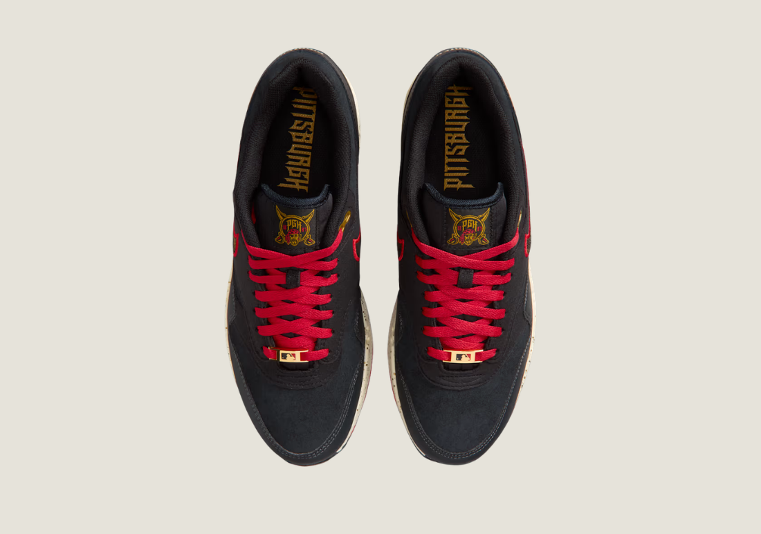 Air Max 1 "Pirates" Black/Coconut Milk/Gym Red