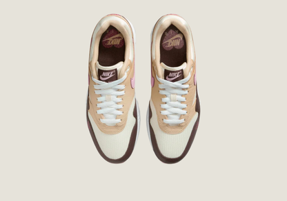 Air Max 1 '87  Coconut Milk/Baroque Brown/Medium Soft Pink