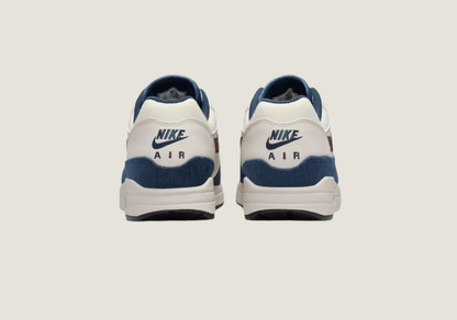 Air Max 1 "Notebook Doodles"  Sail / Navy / Burgundy