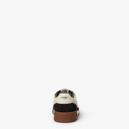 Match Low Top Sneakers – Cream & Brown