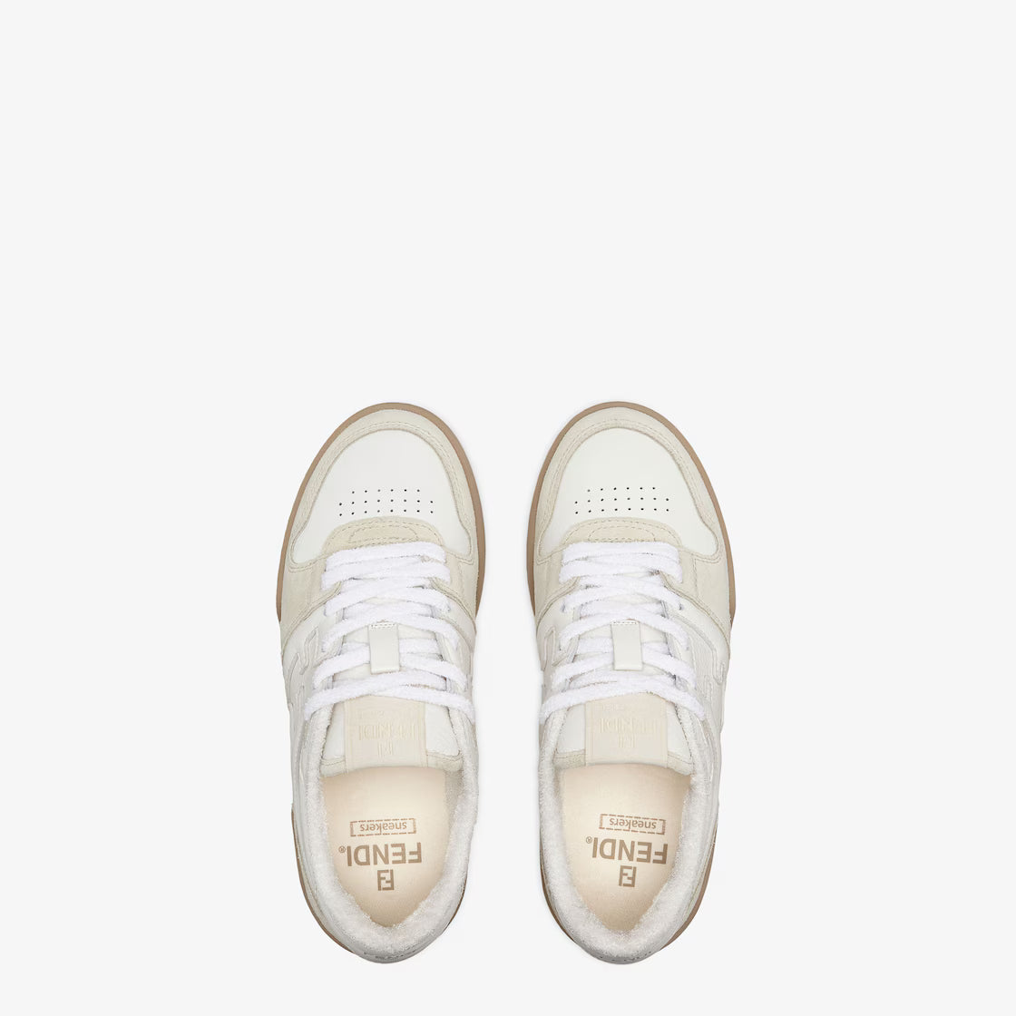 Match Low Top Sneakers – Cream & Beige