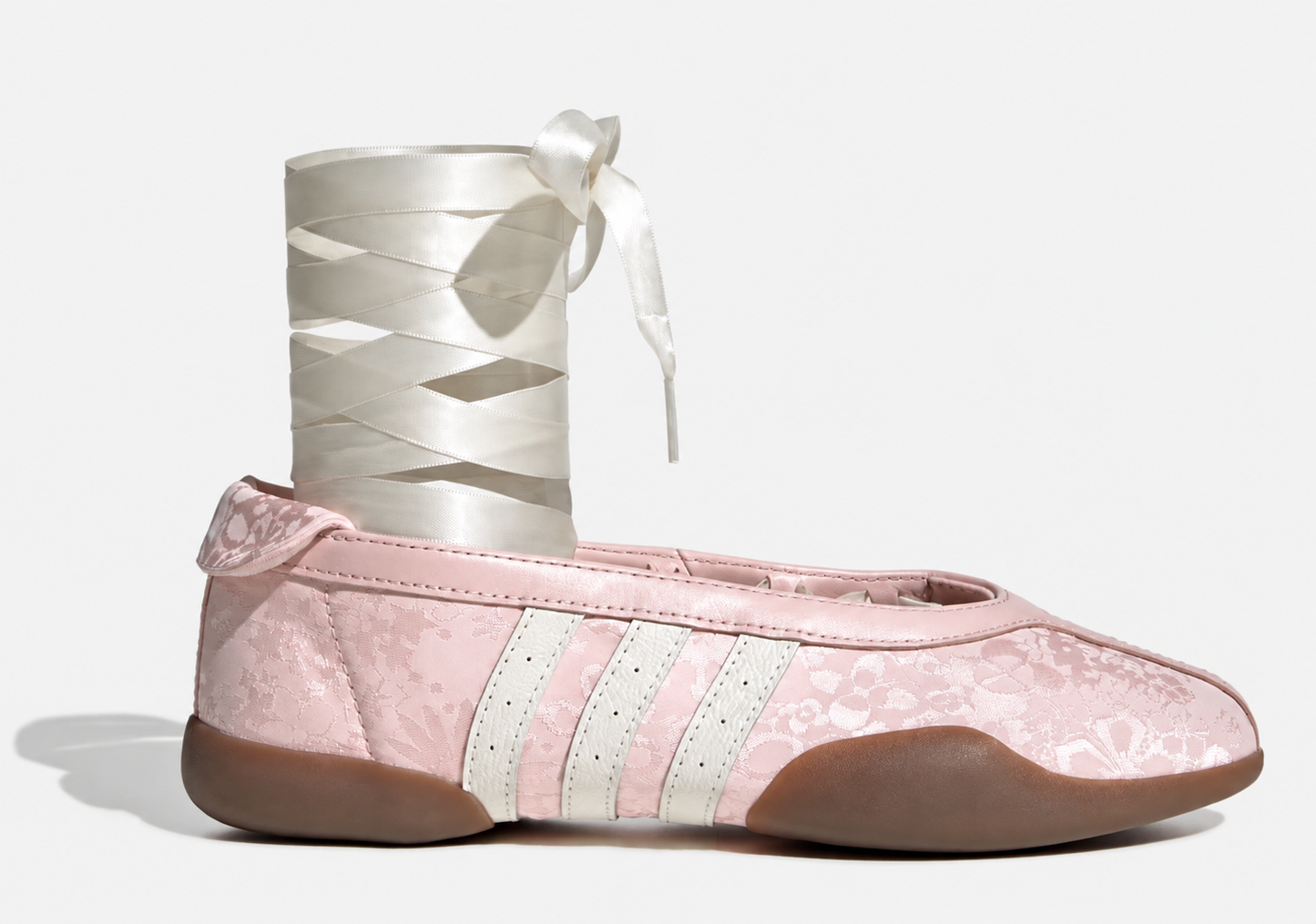 Taekwondo Mei Ballet soft pink floral-patterned