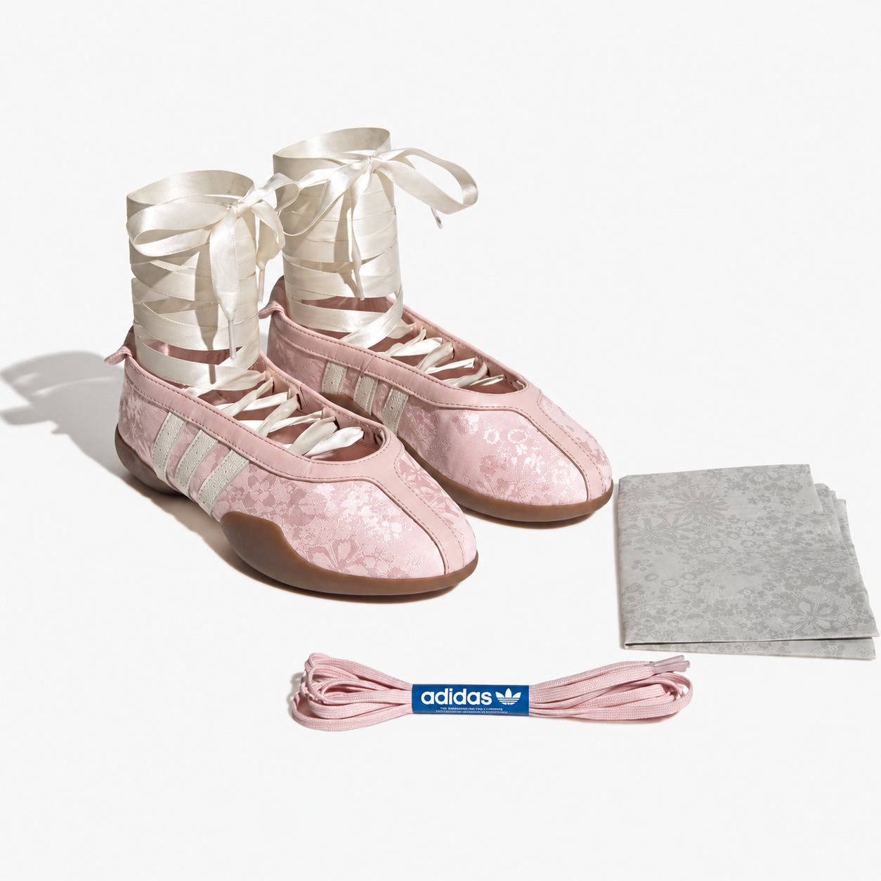 Taekwondo Mei Ballet soft pink floral-patterned