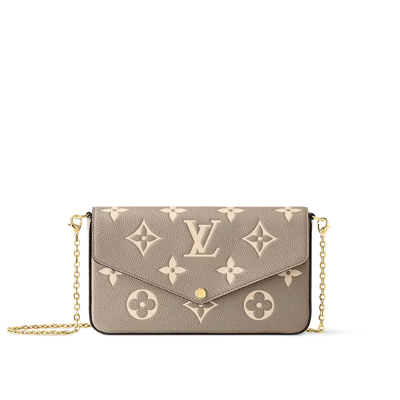 Felicie Pouch Monogram Cream