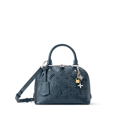 Alma BB Blue Monogram Print