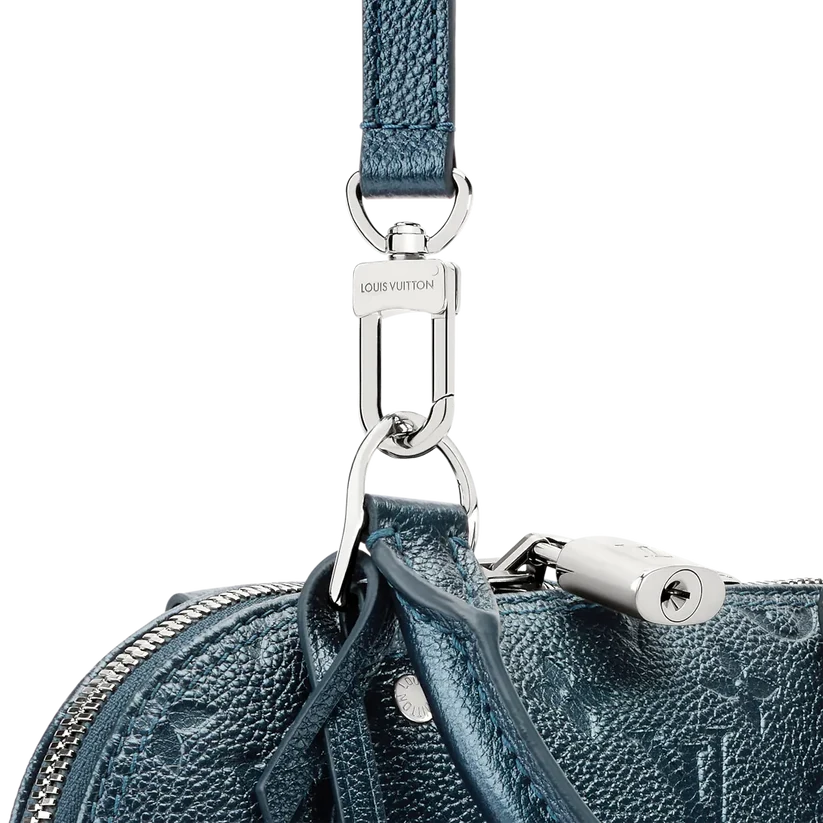 Alma BB Blue Monogram Print