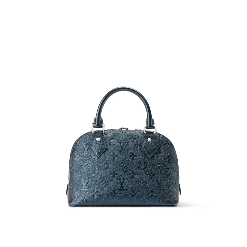 Alma BB Blue Monogram Print