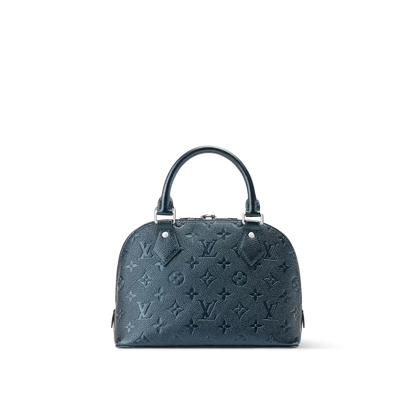 Alma BB Blue Monogram Print