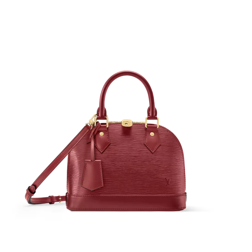 Alma BB Red Monogram Print