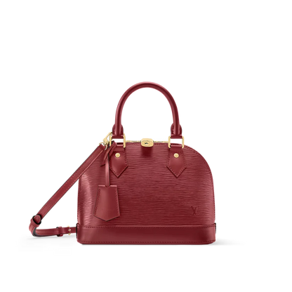 Alma BB Red Monogram Print