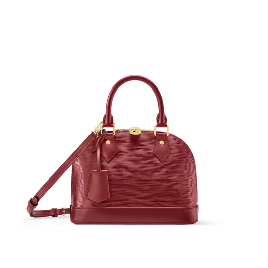 Alma BB Red Monogram Print