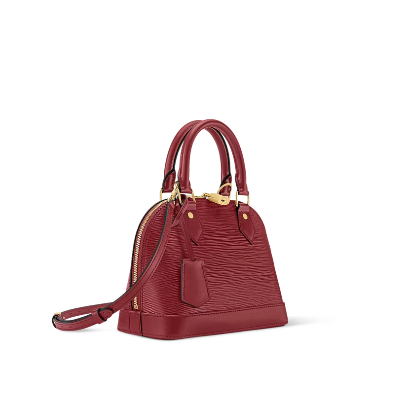 Alma BB Red Monogram Print