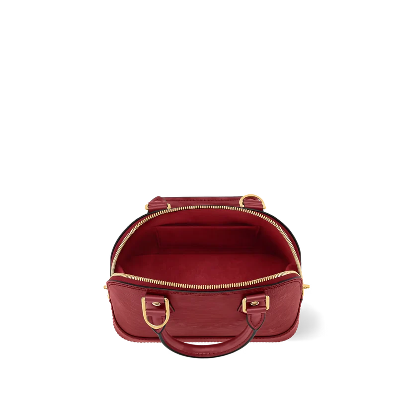 Alma BB Red Monogram Print