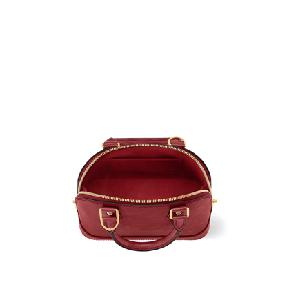 Alma BB Red Monogram Print