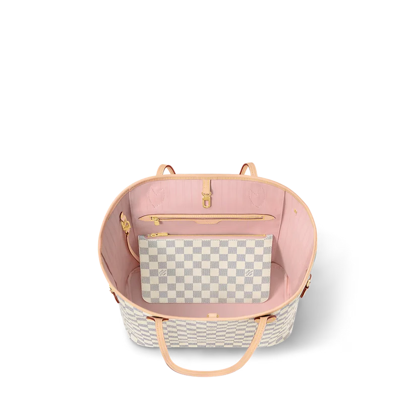 Never Full MM Damier Azur Canva