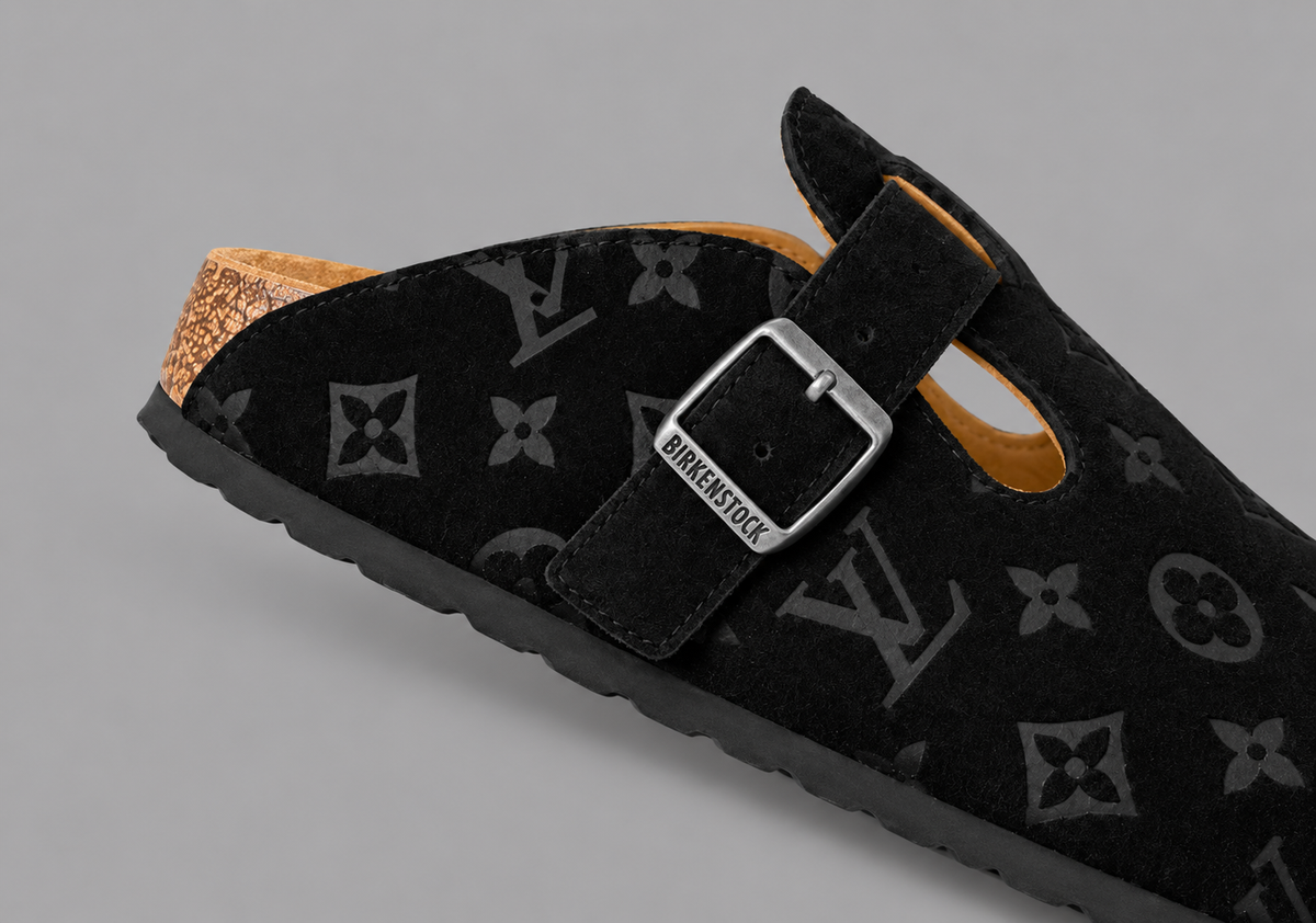 Black Monogram Buckle Clogs - Limited Edition