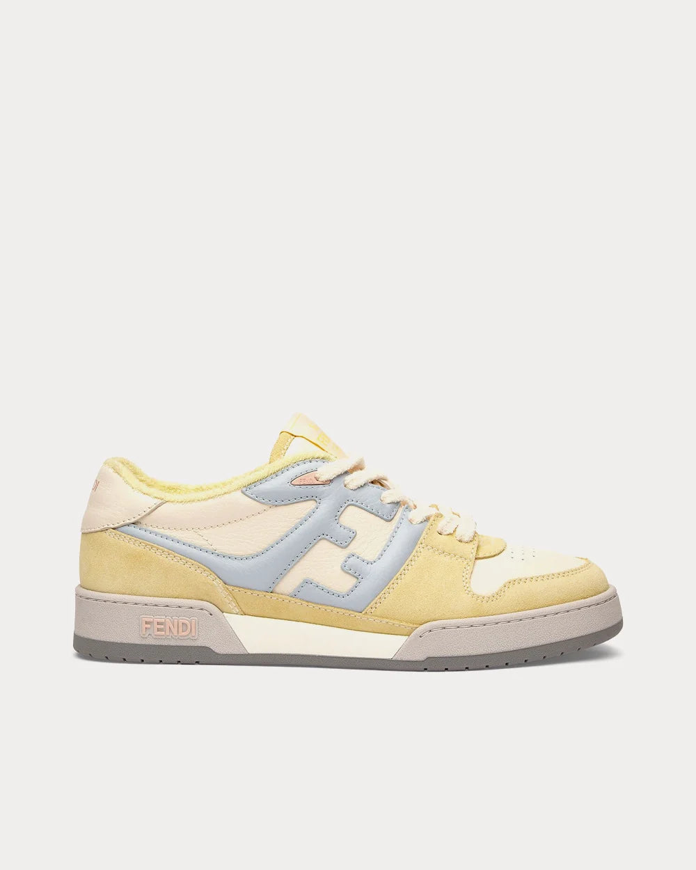 Match Lace-Up Sneakers – Yellow & Light Blue