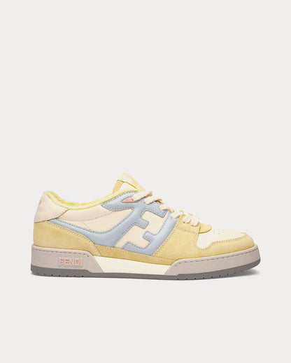 Match Lace-Up Sneakers – Yellow & Light Blue