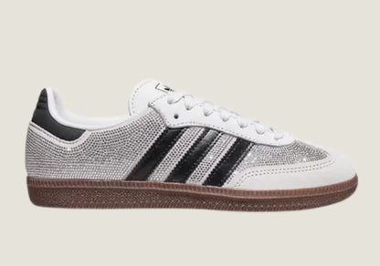 SAMBA OG RHINESTONE-EMBELLISHED TRAINERS