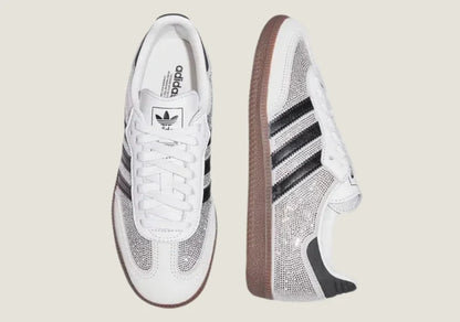 SAMBA OG RHINESTONE-EMBELLISHED TRAINERS