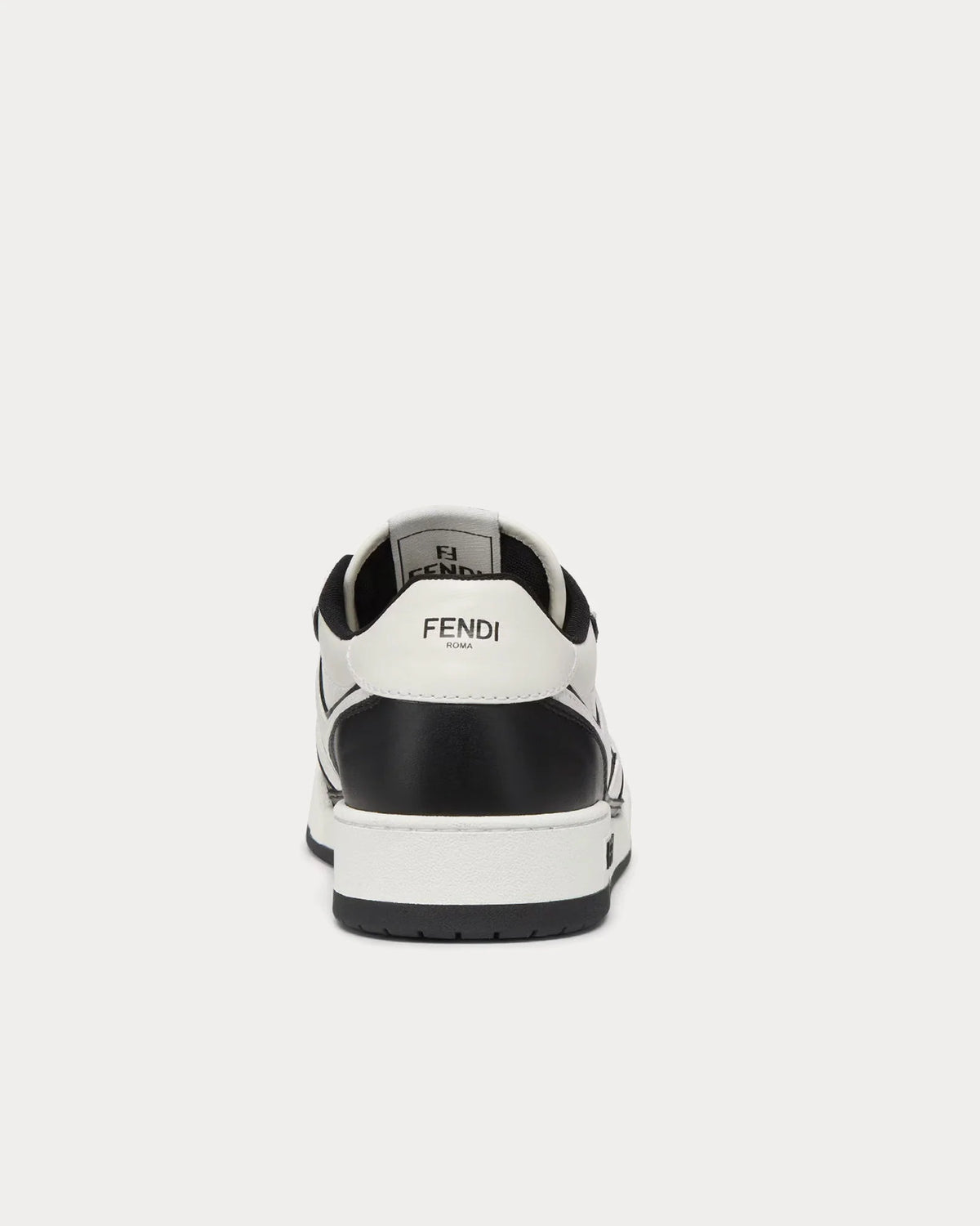 Match Leather Low Top Sneakers – Black & White