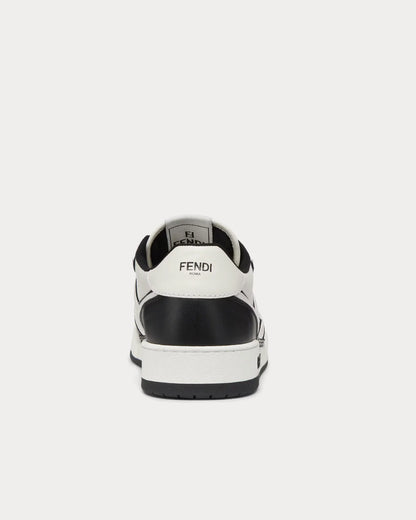 Match Leather Low Top Sneakers – Black & White