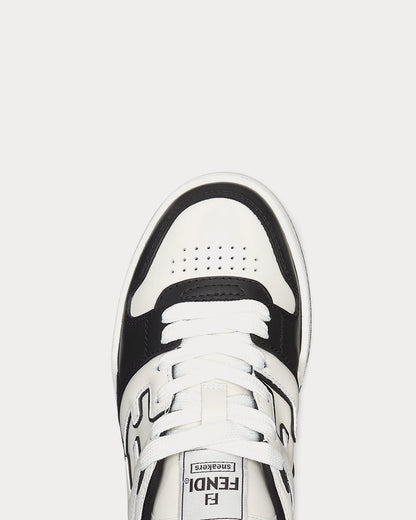 Match Leather Low Top Sneakers – Black & White
