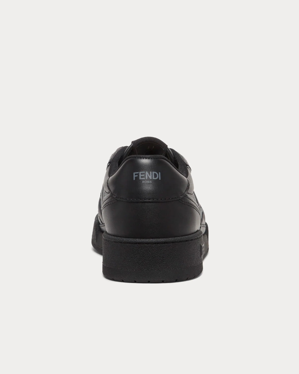 Match Leather Low Top Sneakers – Triple Black